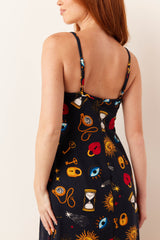Chanelle Cloud Jersey Slip Dress in Mystic
