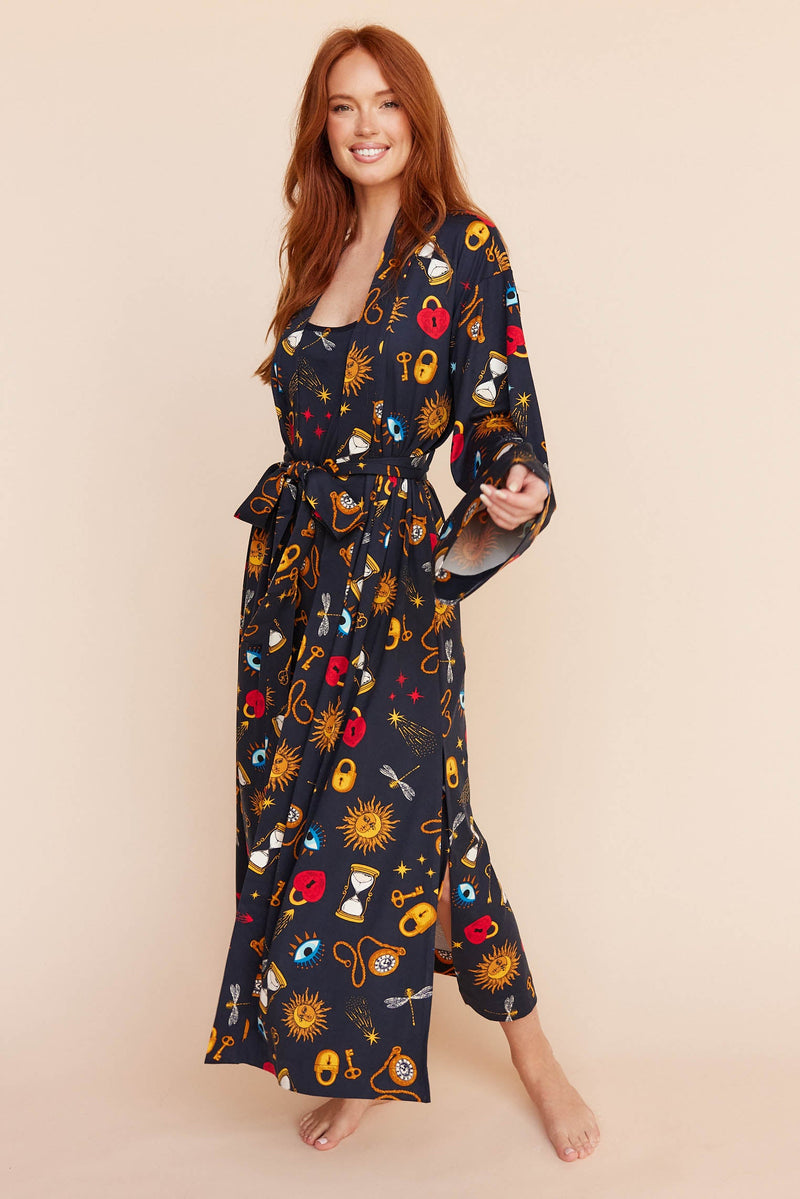 Chanelle Cloud Jersey Slip Dress in Mystic