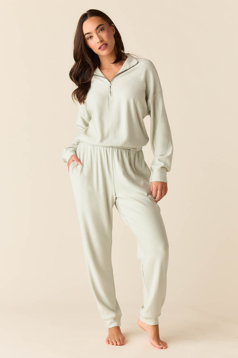 Kelly Cloud Fleece Jogger in Mist