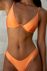 FORTUNATE ONE Paros Swim Top Papaya