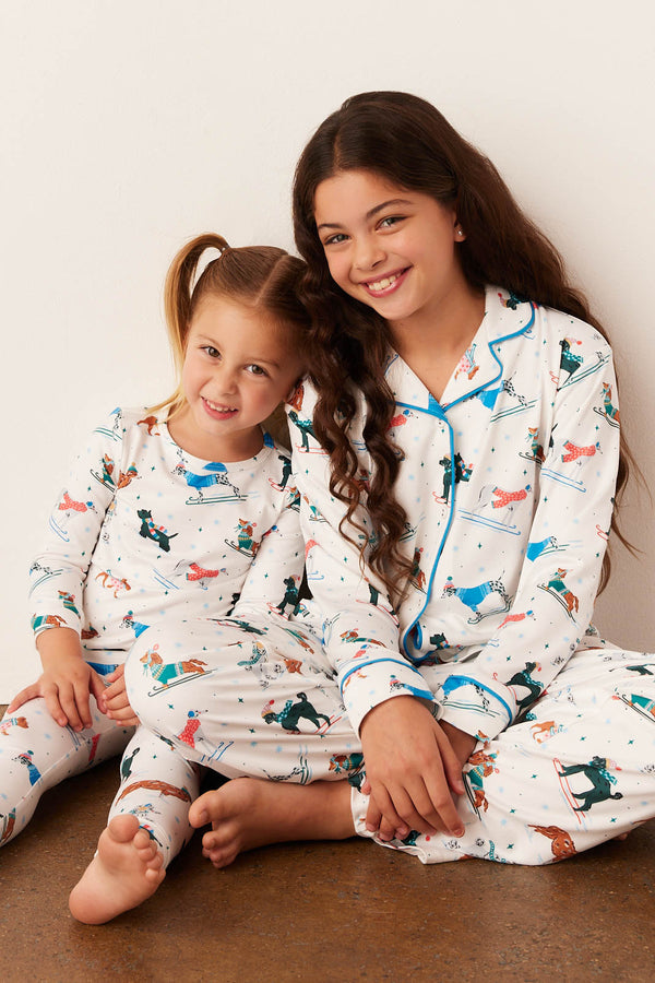 Alex Cloud Jersey Tween PJ Set in Aprés Pups