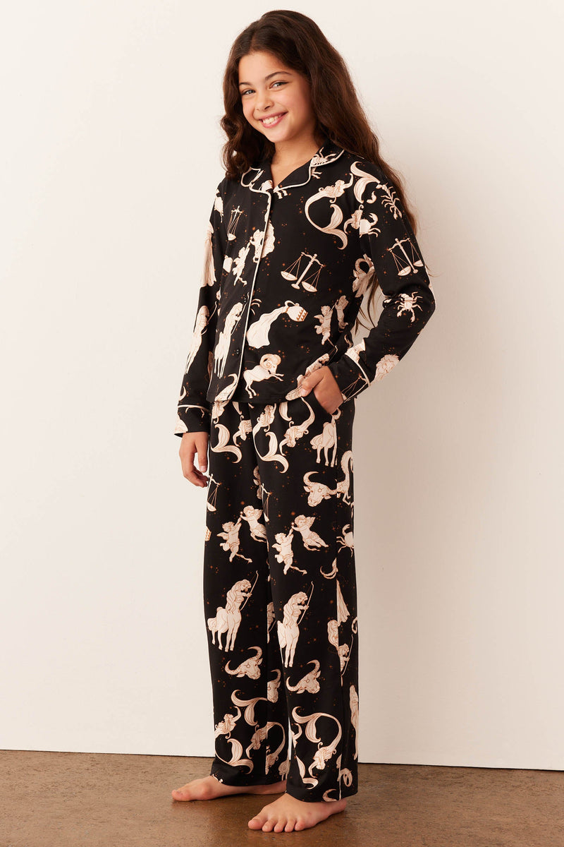 Alex Cloud Jersey Tween PJ Set in Zodiac