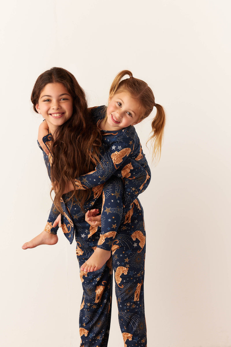 Alex Cloud Jersey Tween PJ Set in Cosmic Jungle
