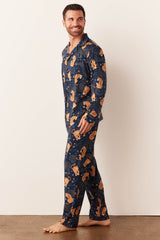 Noah Cloud Jersey PJ Set in Cosmic Jungle
