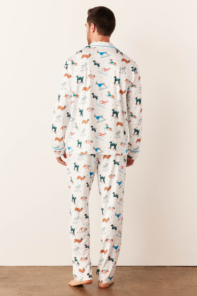 Noah Cloud Jersey PJ Set in Aprés Pups