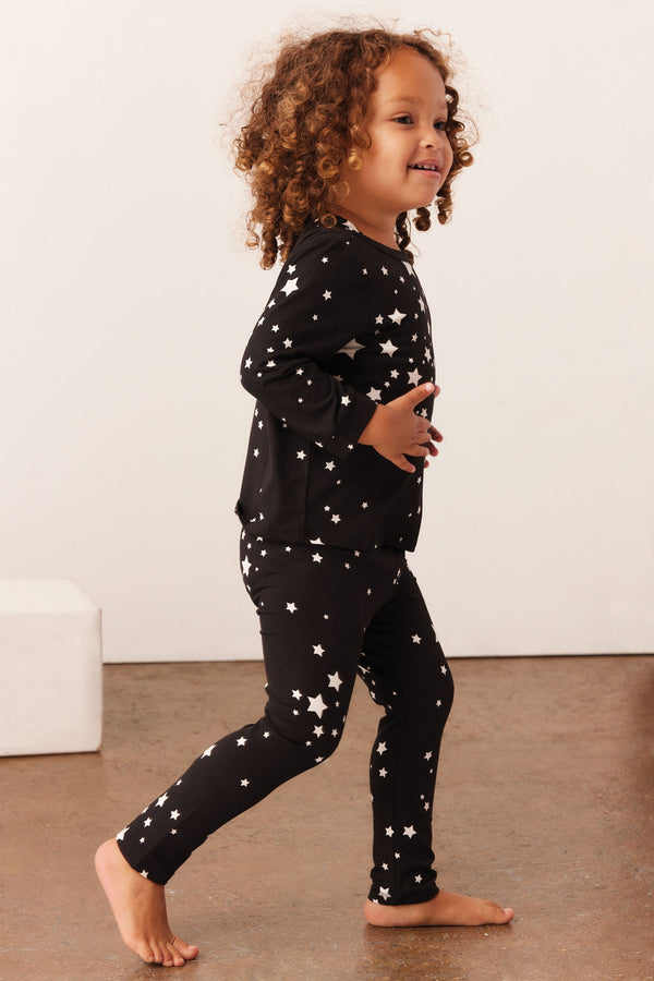Hunter Cloud Jersey Kids Set in Black Stars