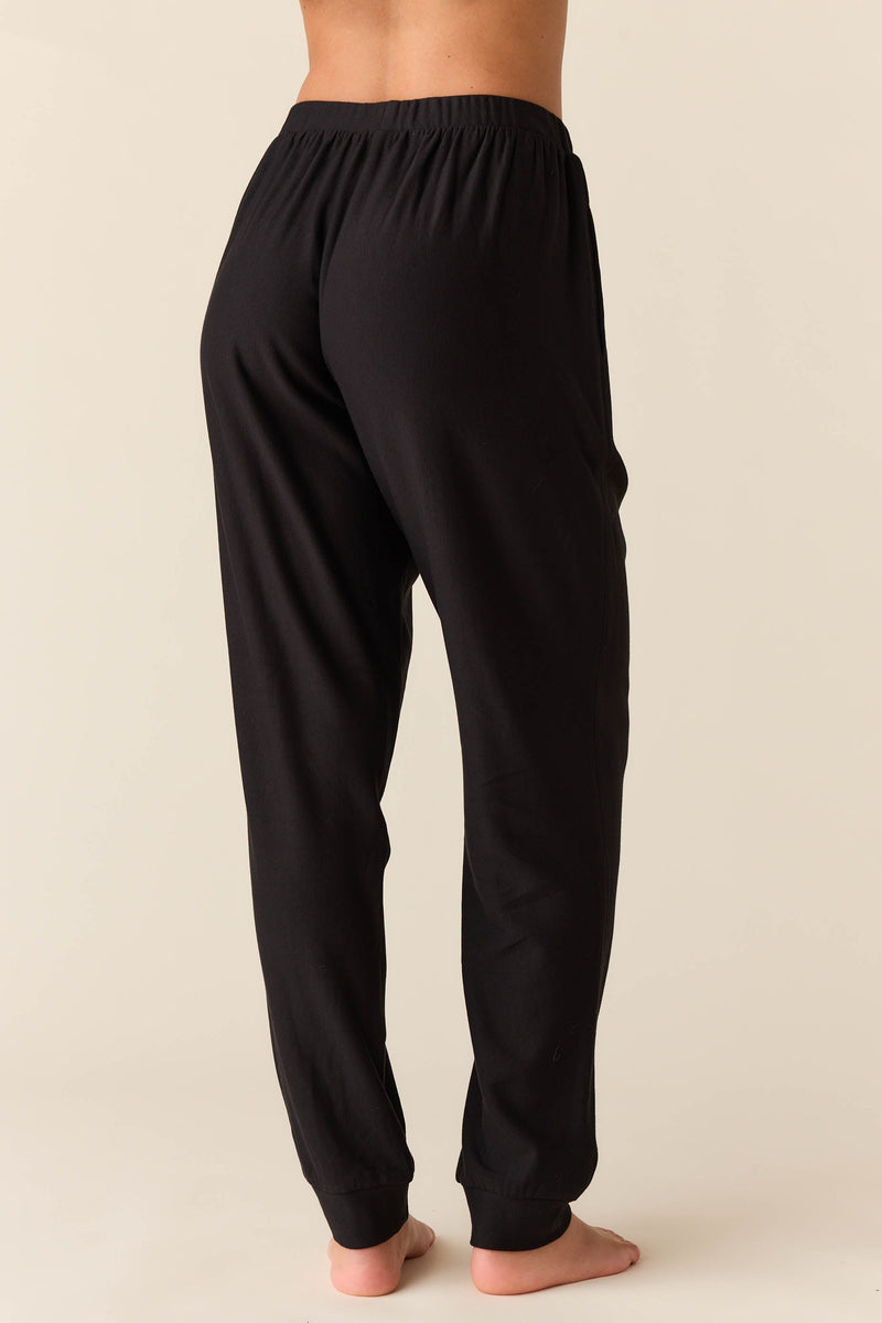 Kelly Cloud Fleece Jogger in Noire