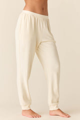 Kelly Cloud Fleece Jogger in Meringue