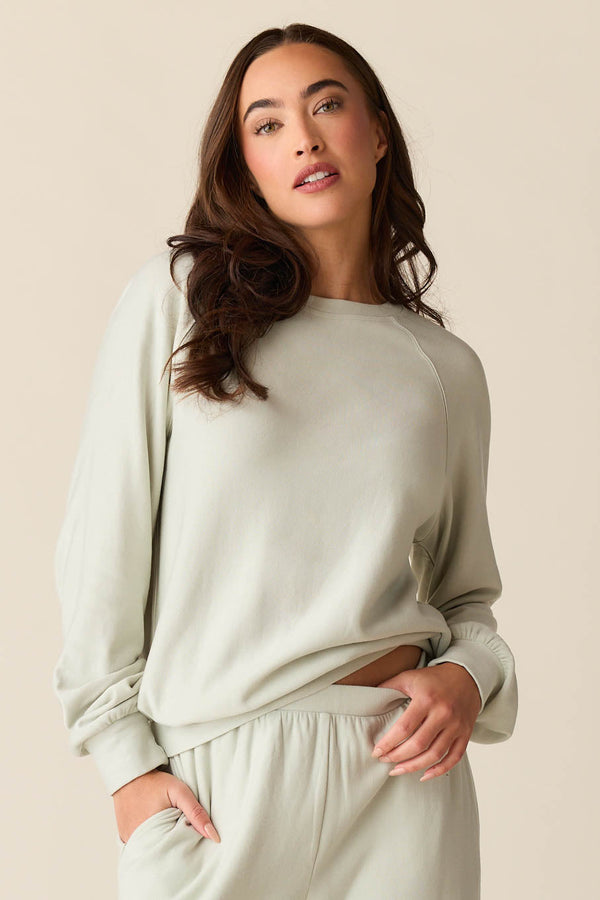 Kennedy Cloud Fleece Sweatshirt in Mist