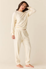 Kennedy Cloud Fleece Sweatshirt in Meringue