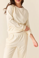 Kennedy Cloud Fleece Sweatshirt in Meringue