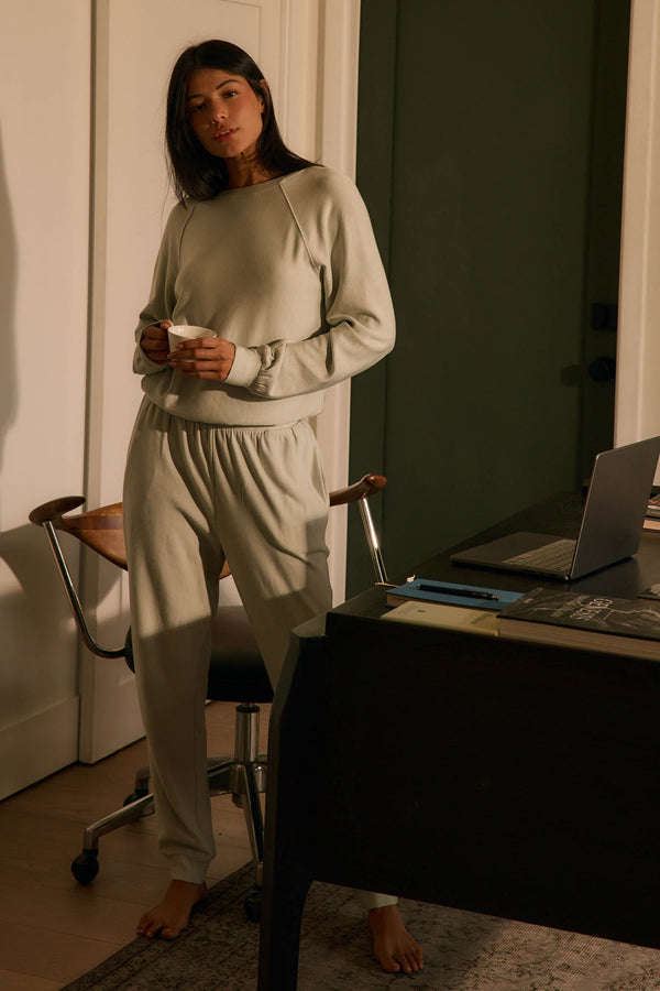 Kelly Cloud Fleece Jogger in Mist