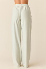 Sofia Cloud Fleece Wide Leg in Mist