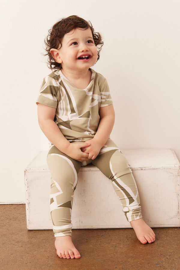 Viv Cloud Jersey Kids Set in Fern