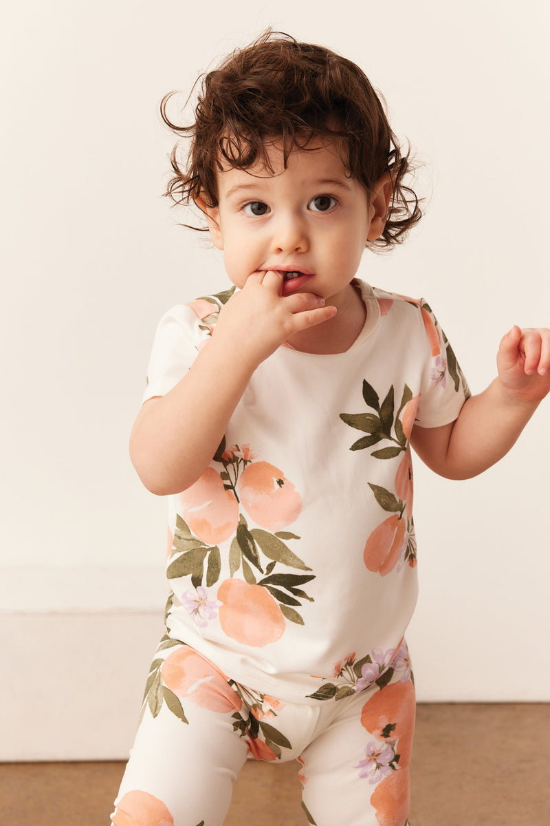 Viv Cloud Jersey Kids Set in Peaches & Cream