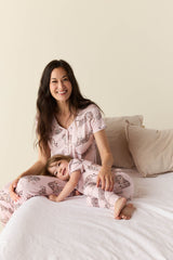 Viv Cloud Jersey Kids Set in Tiger Lily