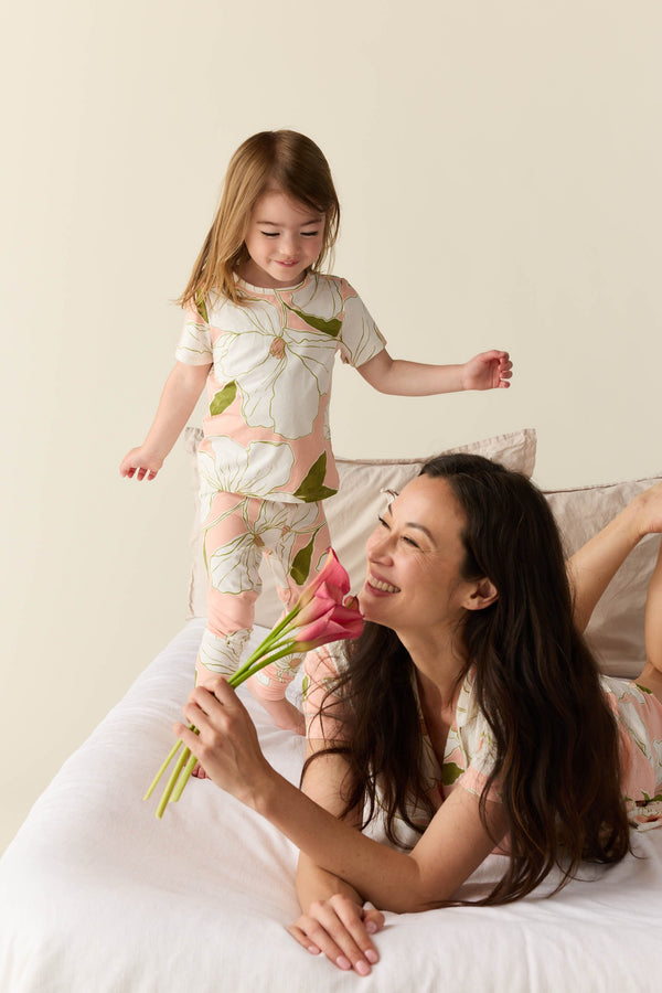 Viv Cloud Jersey Kids Set in Magnolia