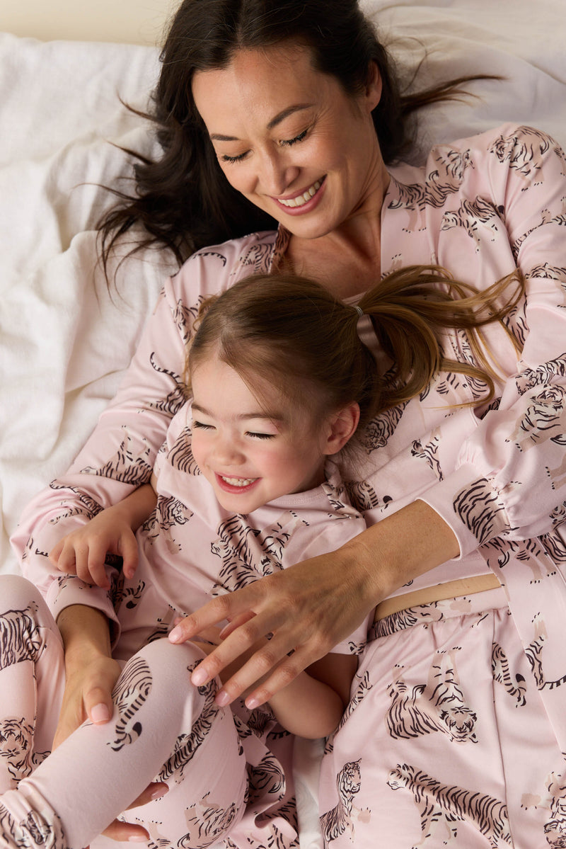 Viv Cloud Jersey Kids Set in Tiger Lily
