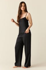 Sienna Luxe Satin Cami Set in Black