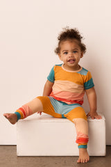 Viv Cloud Jersey Kids Set in Sunset