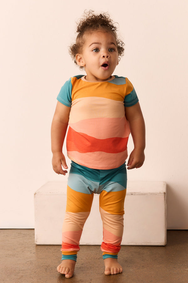 Viv Cloud Jersey Kids Set in Sunset