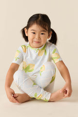 Viv Cloud Jersey Kids Set in Lemon Spritz