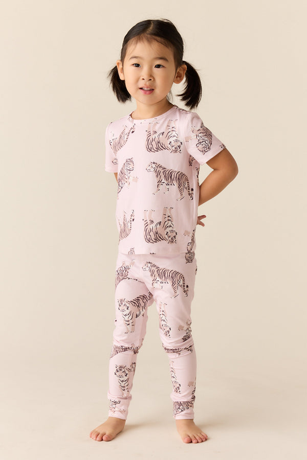 Viv Cloud Jersey Kids Set in Tiger Lily