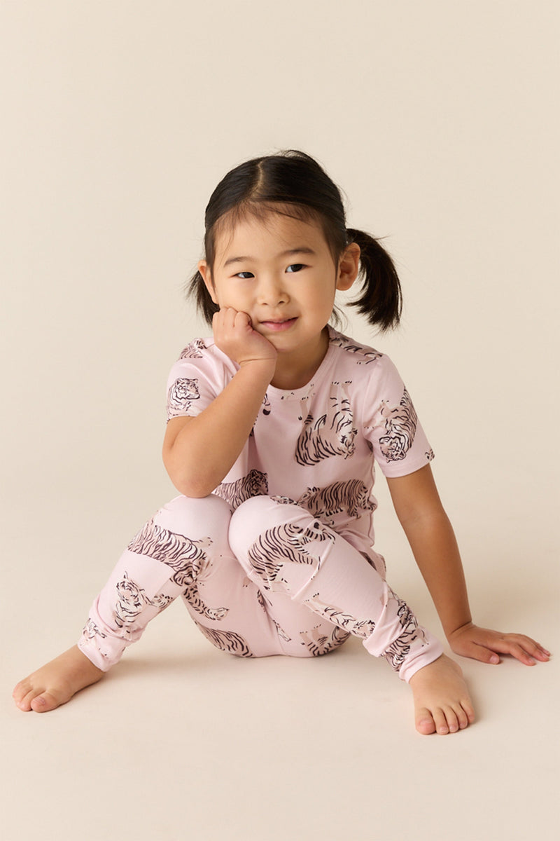 Viv Cloud Jersey Kids Set in Tiger Lily