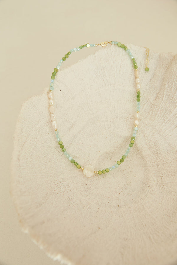 Water Splash Necklace Green