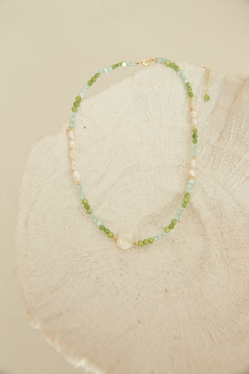 Water Splash Necklace Green